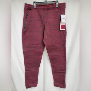 Weatherproof Vintage Weathersoft Fleece Joggers Sweats Burgandy Men's Size M
